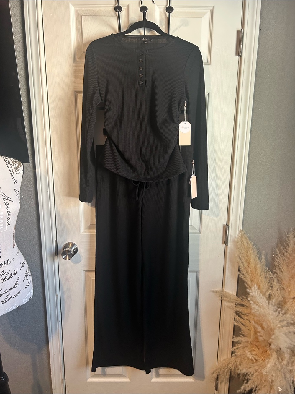 Black Long-Sleeve Set